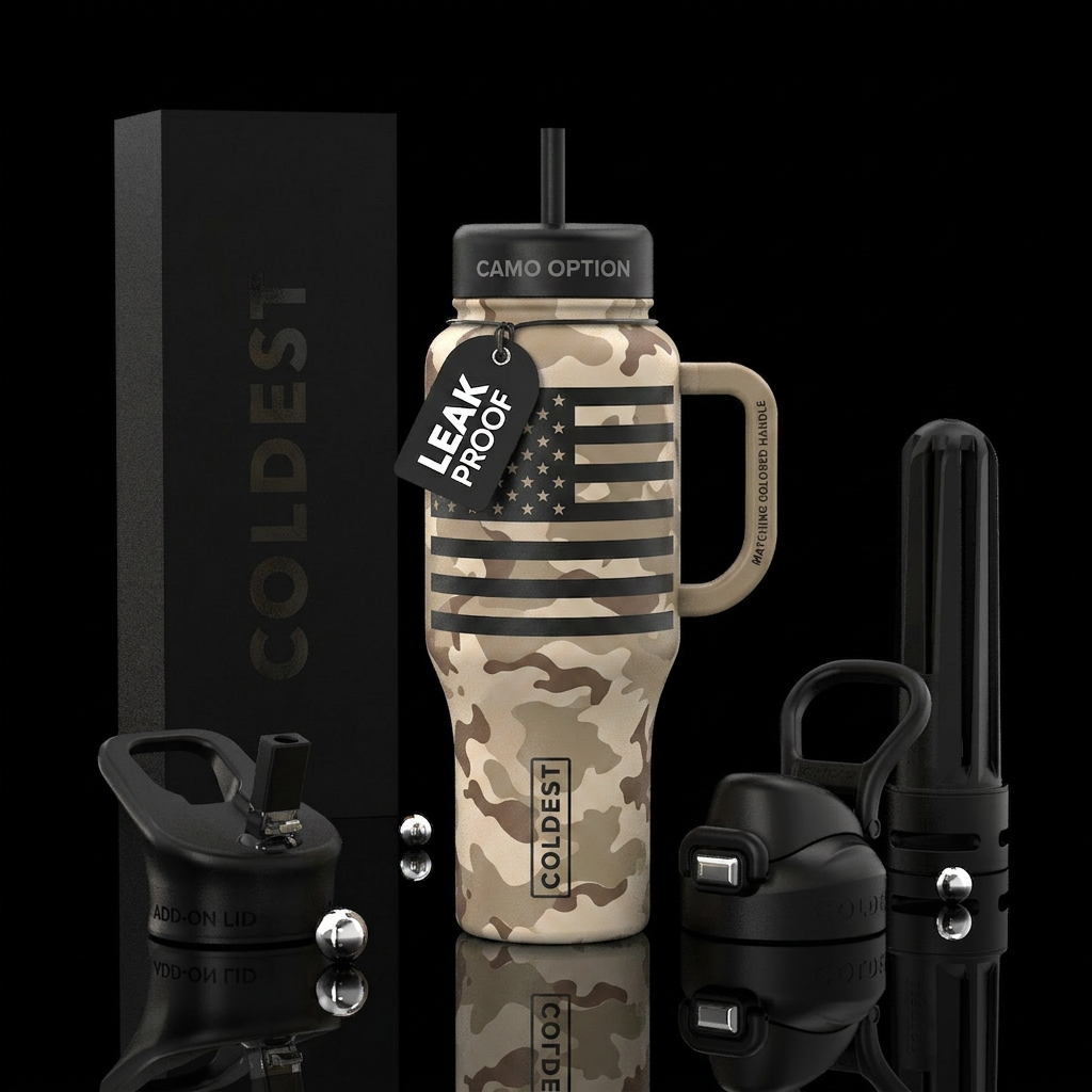 Desert Patriot (My Favorite) Background: Authentic... water bottle design