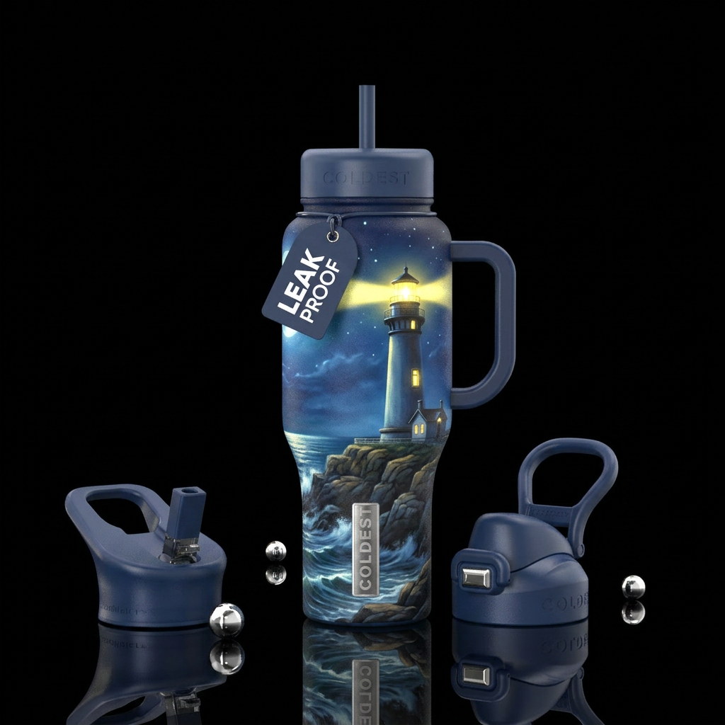 The Lighthouse Keeper Bottle Design Coastal lighth... water bottle design