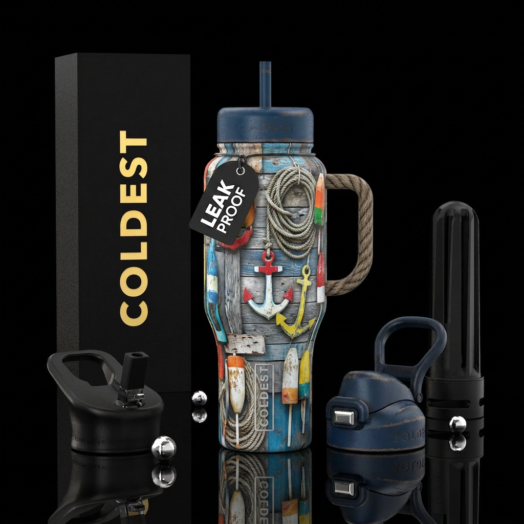 The Harbor Master Bottle Design Rustic dockside ae... water bottle design