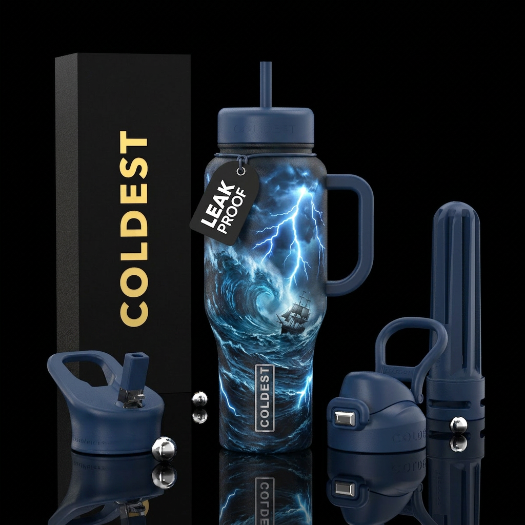 The Storm Chaser Bottle Design Massive ocean waves... water bottle design