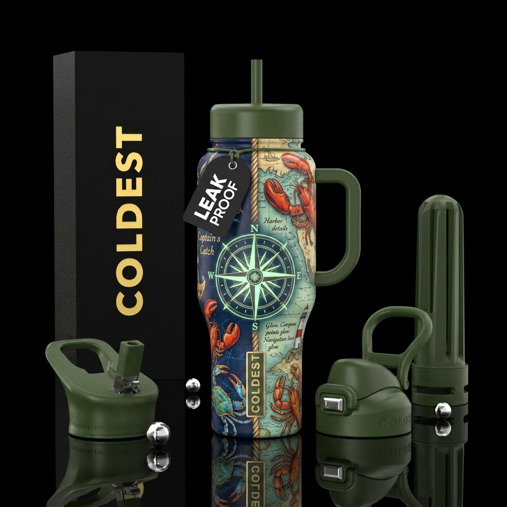 Captain's Catch A perfect companion to The Captain... water bottle design