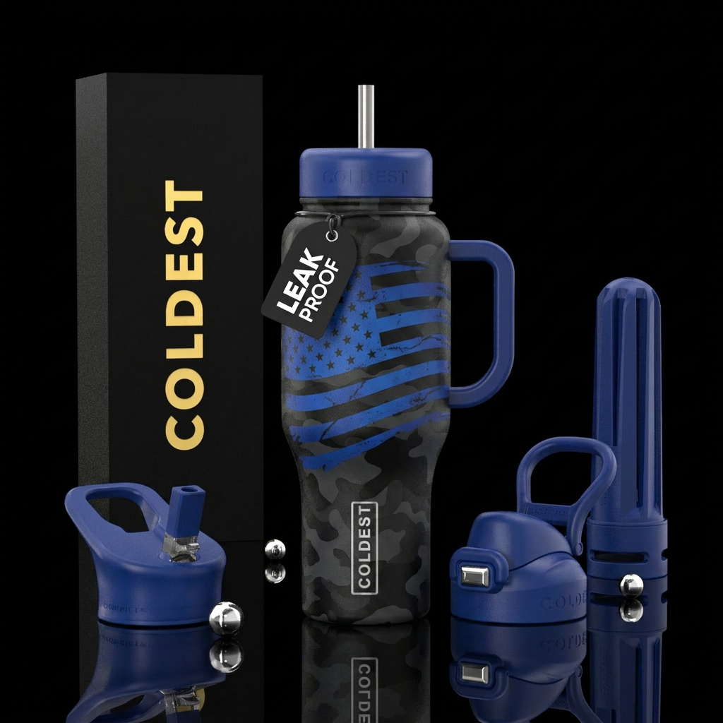 BlueHawk Freedom  A premium tactical-inspired tumb... water bottle design