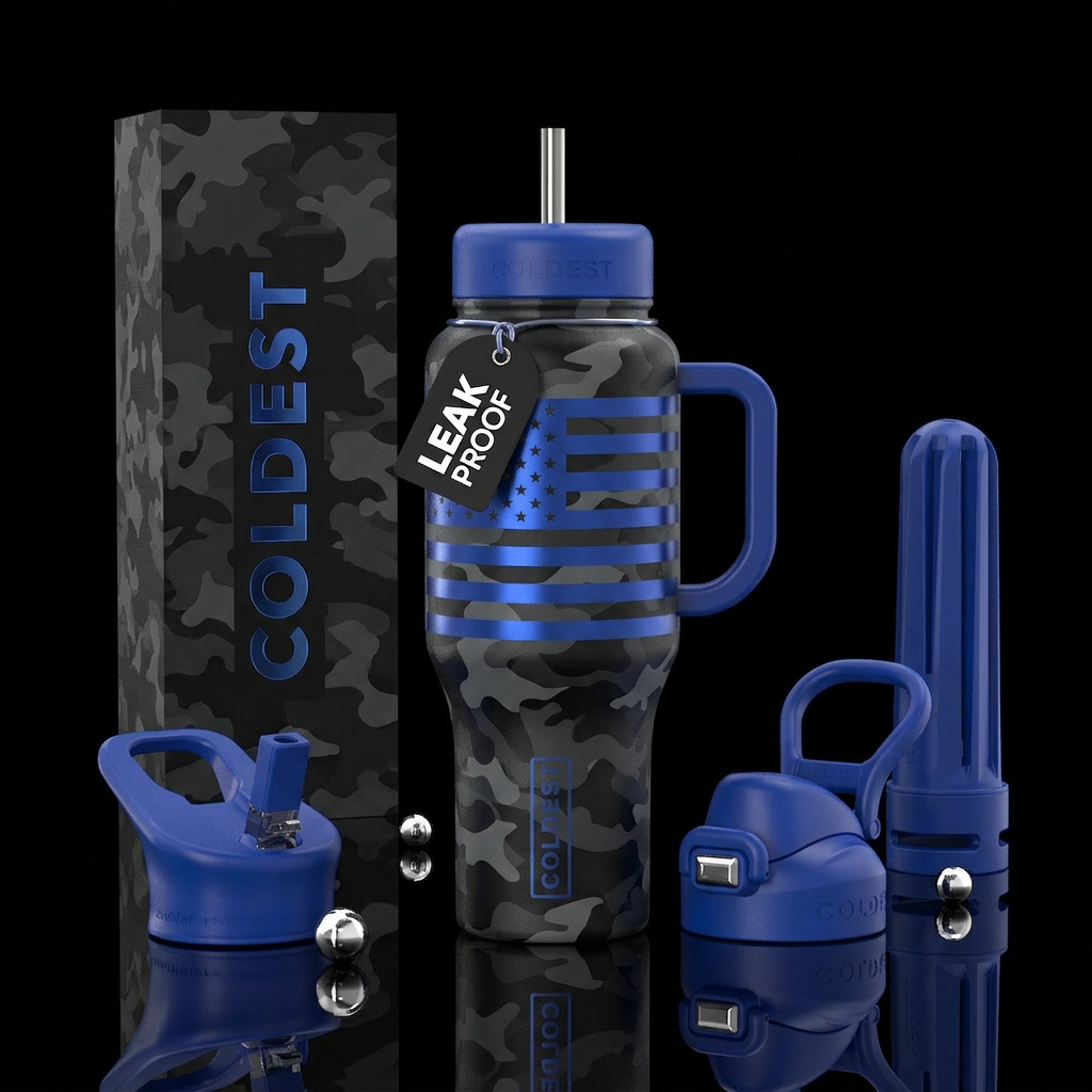 BlueHawk Freedom  A premium tactical-inspired tumb... water bottle design