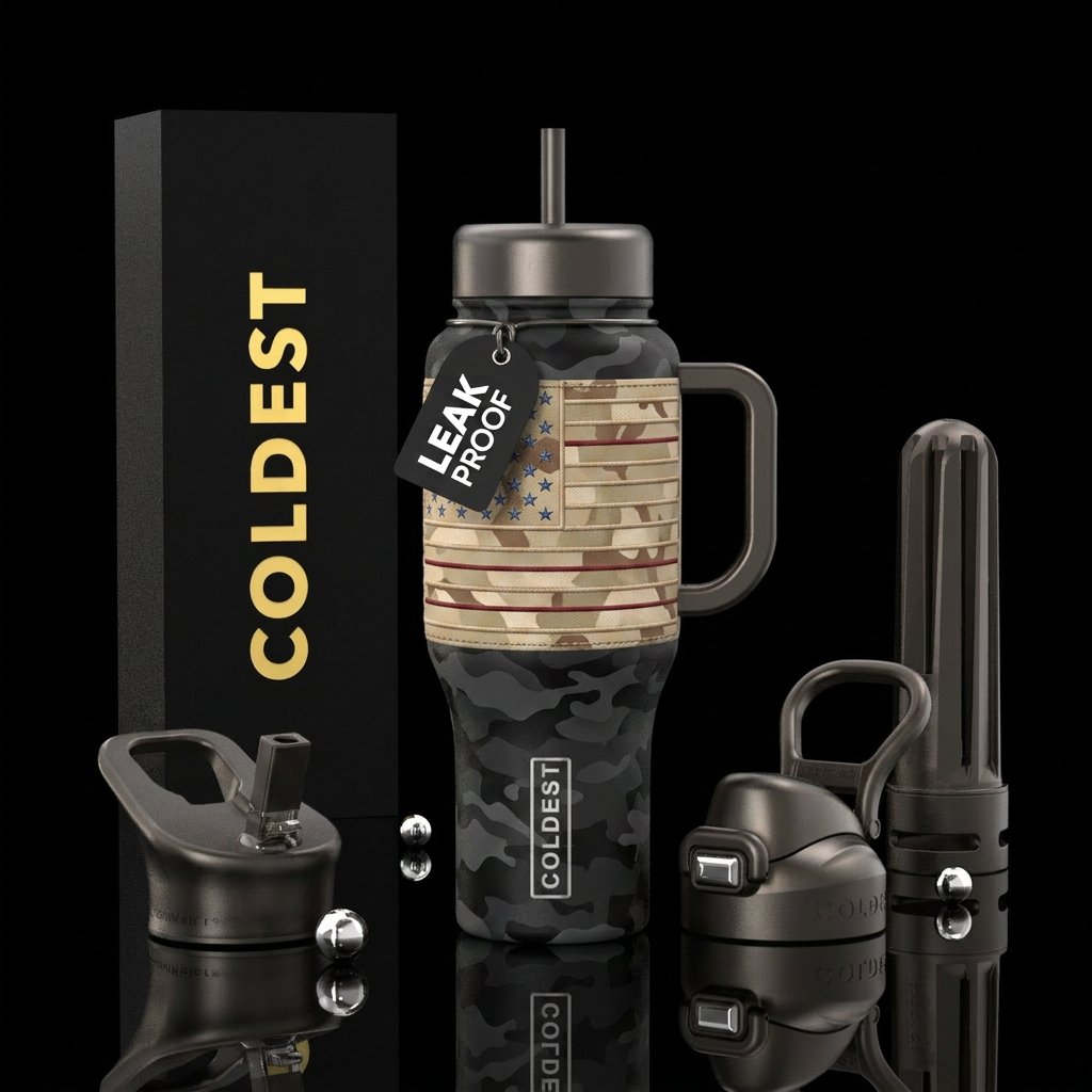 Operation Freedom  A bold tactical-inspired tumble... water bottle design