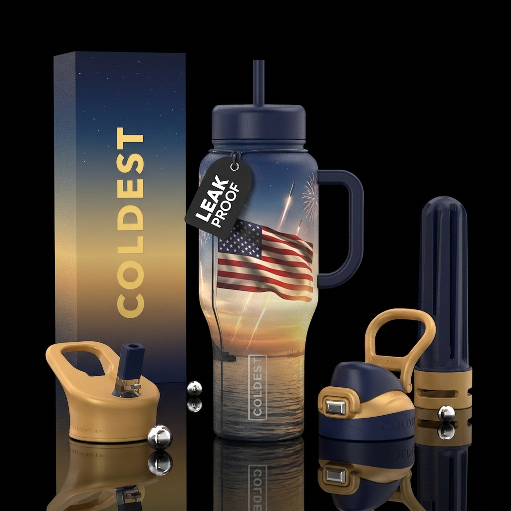 By the Dawn's Early Light  A breathtaking patrioti... water bottle design
