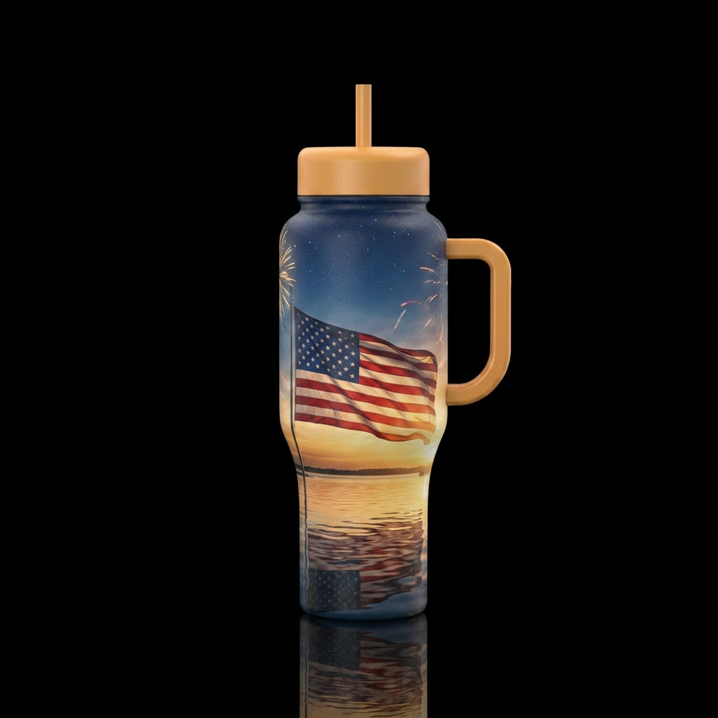 By the Dawn's Early Light  A breathtaking patrioti... water bottle design