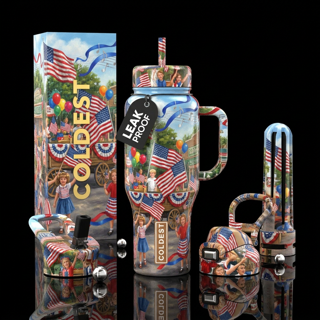 Grand Old Flag  A heartwarming Americana-inspired ... water bottle design