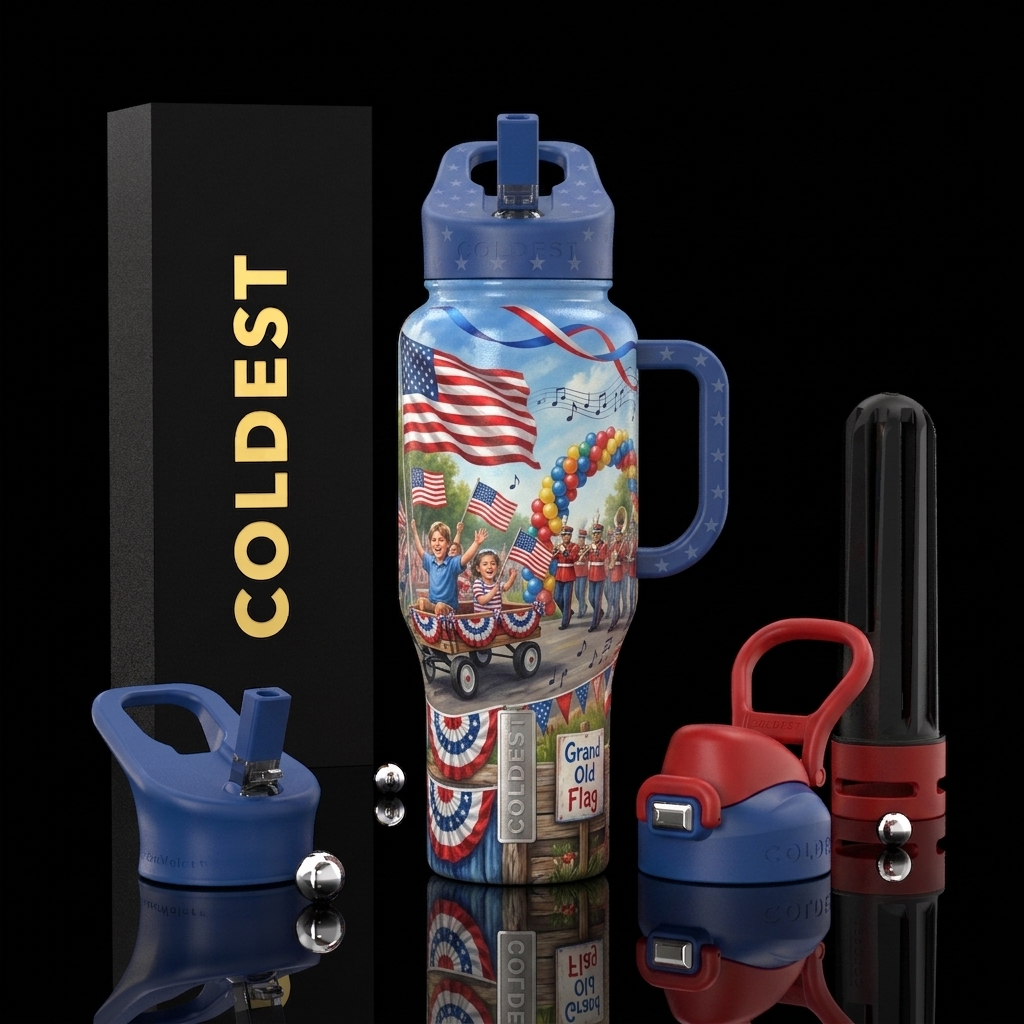 Grand Old Flag  A heartwarming Americana-inspired ... water bottle design