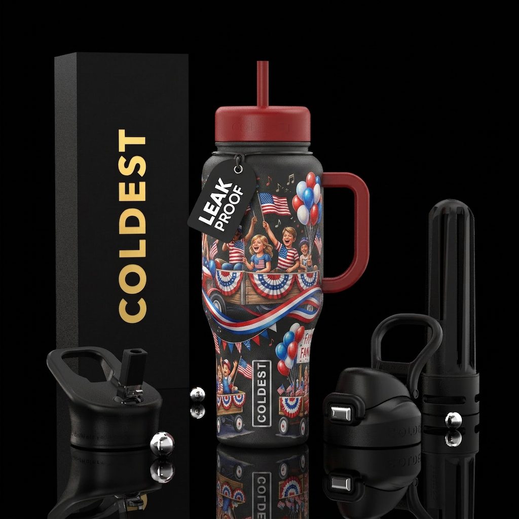 Grand Old Flag  A heartwarming Americana-inspired ... water bottle design