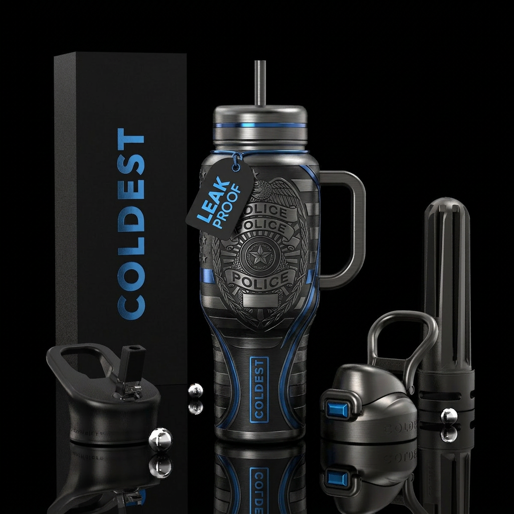 The Shield Theme: Protection and service. Design L... water bottle design