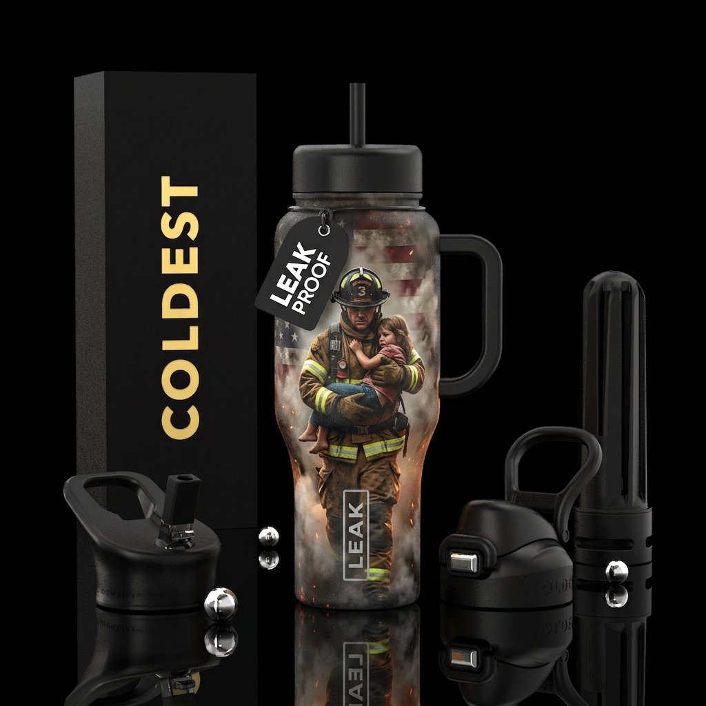 Honor & Courage  A powerful tribute to the bravery... water bottle design