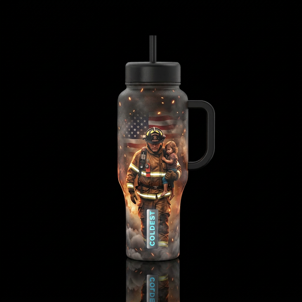 Honor & Courage  A powerful tribute to the bravery... water bottle design