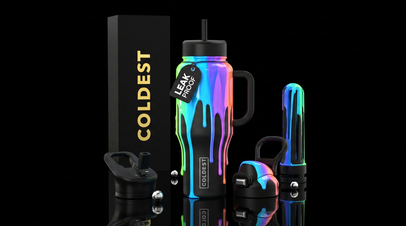 Liquid Light Glowie  A bold and visually striking ... water bottle design