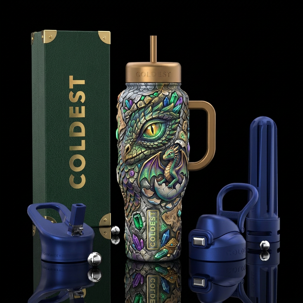 The Hatchling  A breathtaking fantasy-inspired tum... water bottle design