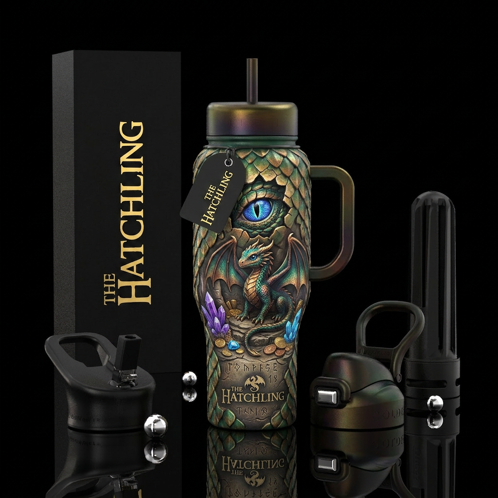 The Hatchling  A breathtaking fantasy-inspired tum... water bottle design