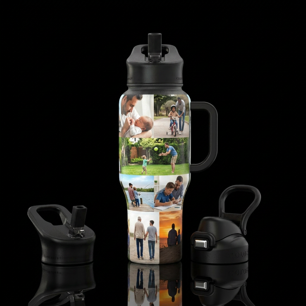 "The Dad Timeline" This is the one I'd submit if t... water bottle design
