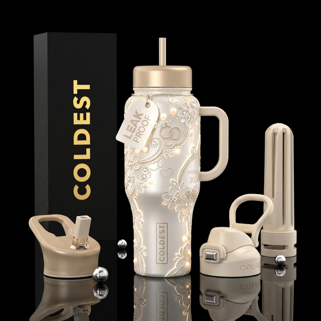 Bride Bottle: "The Bride" Theme Luxury bridal eleg... water bottle design