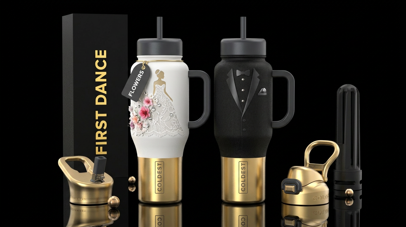 "First Dance" One of my favorite concepts. Bride B... water bottle design