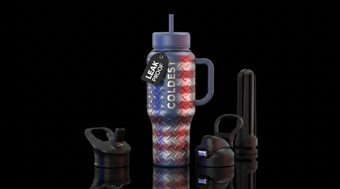 American Steel Stainless diamond plate American fl... water bottle design