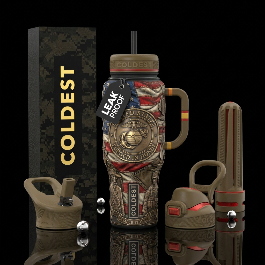 For the United States Marine Corps, I'd design som... water bottle design