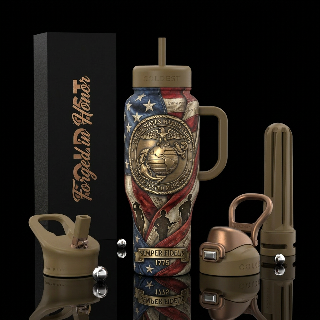 For the United States Marine Corps, I'd design som... water bottle design