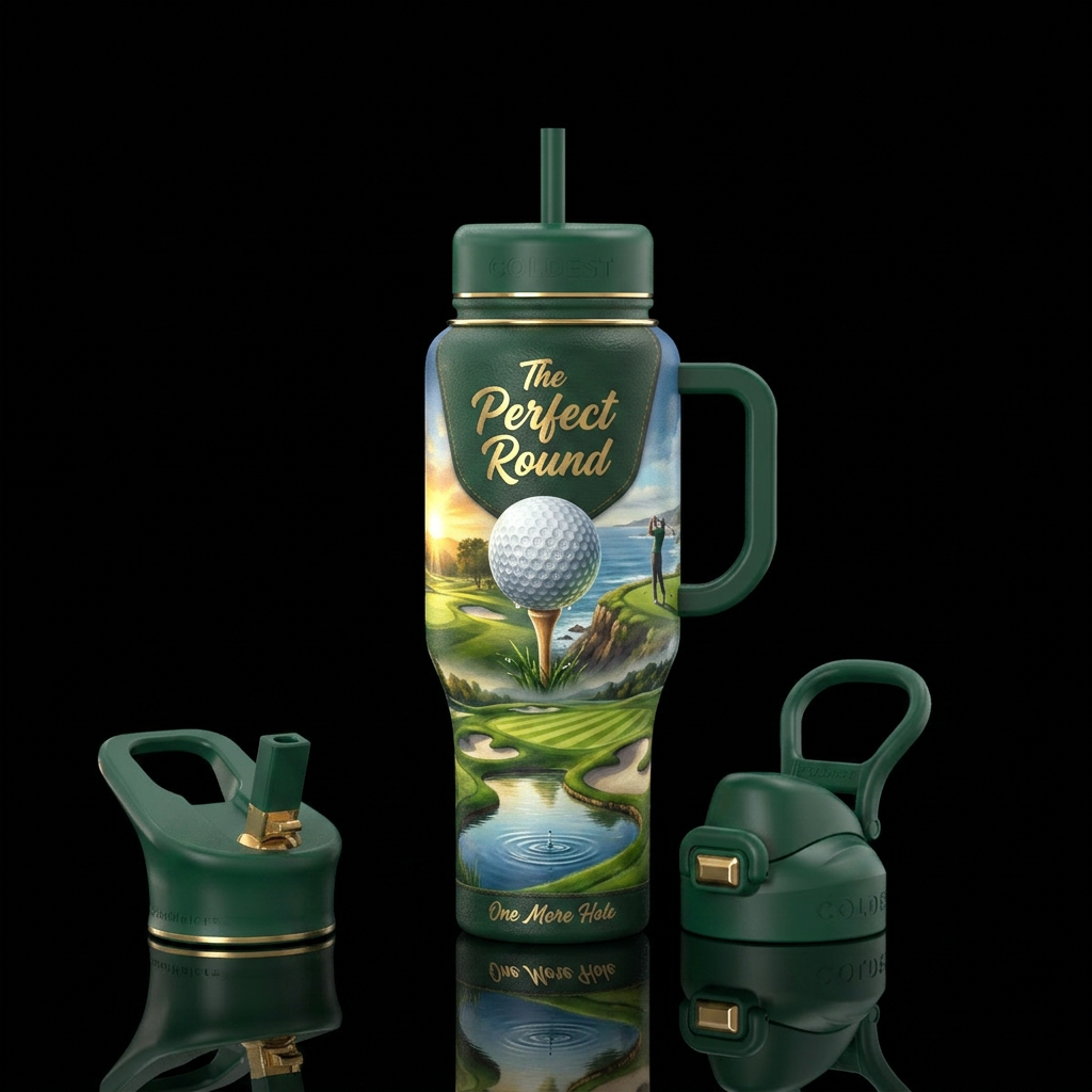 Golf is a great category because most golf tumbler... water bottle design