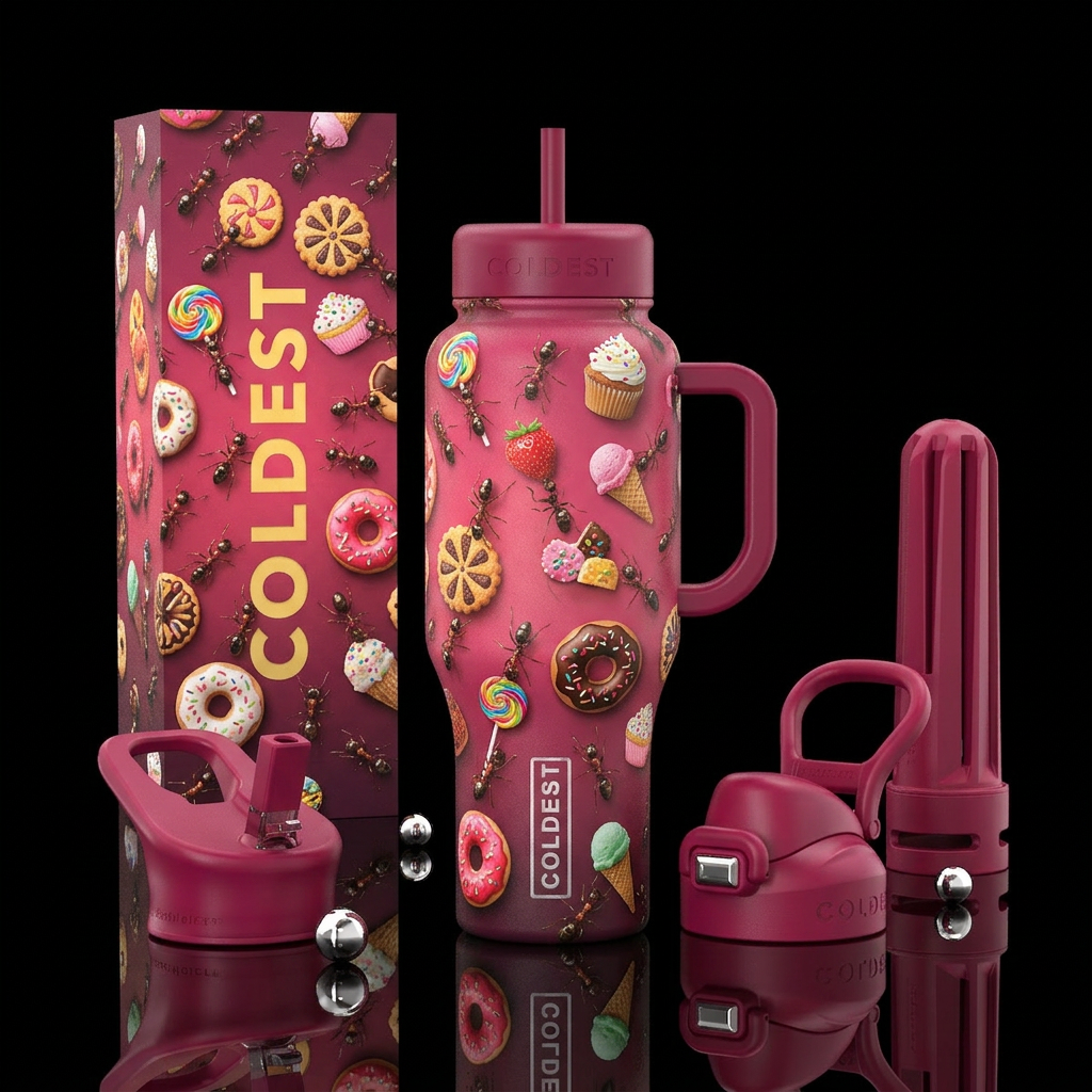 Sweet Tooth Ants Entire colony discovered a candy ... water bottle design