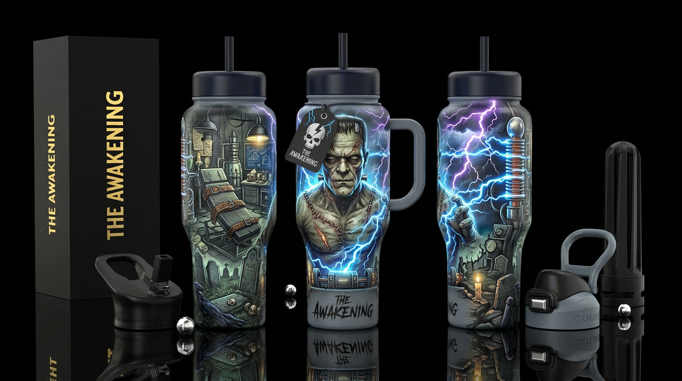 The Awakening Other strong names: Creature Reborn ... water bottle design