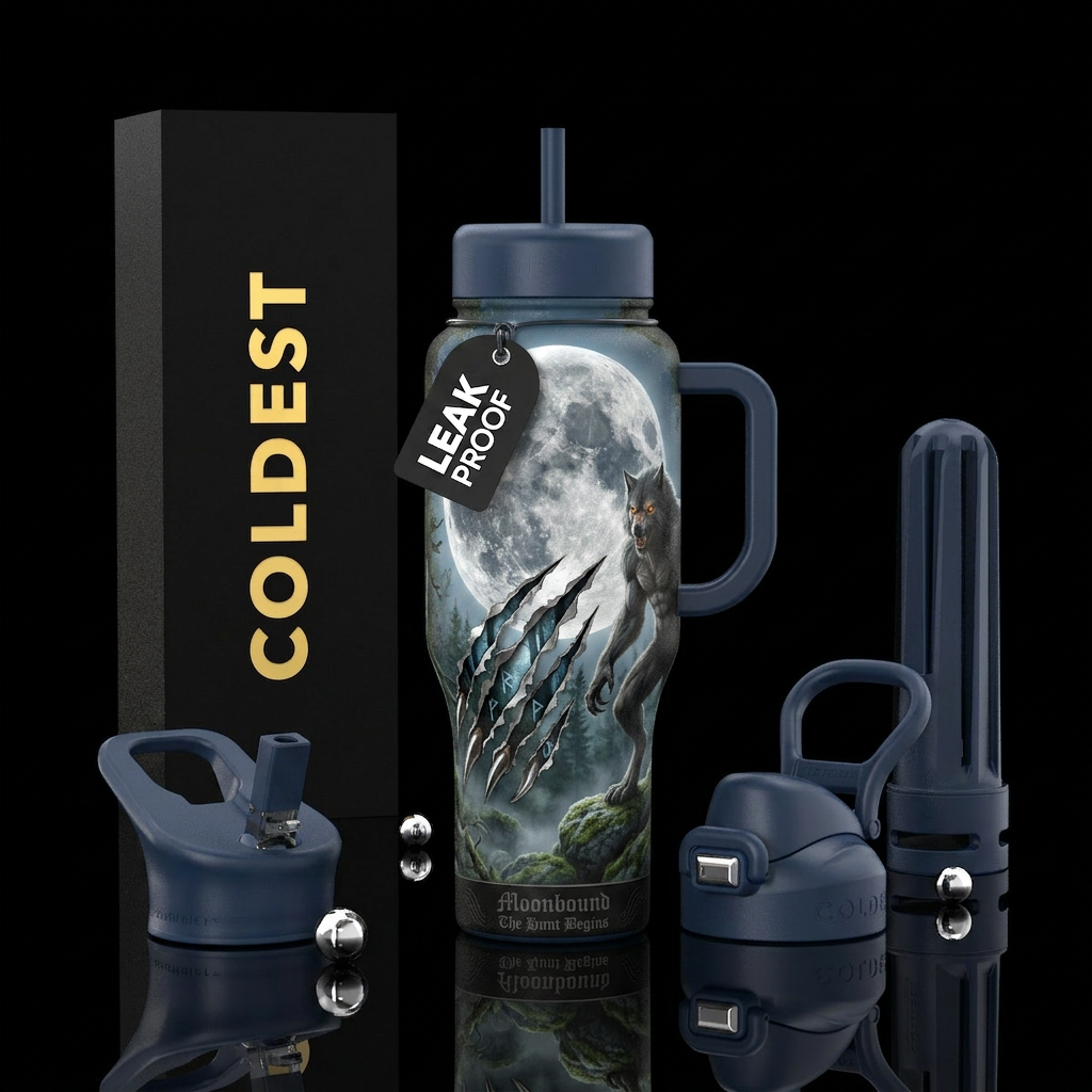 Moonbound Other strong names: Curse of the Full Mo... water bottle design