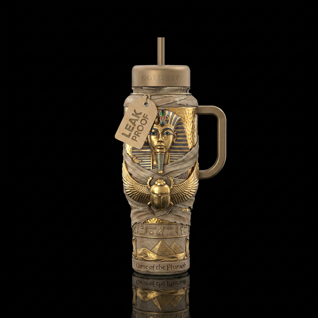 A Mummy-themed Limitless tumbler could be one of t... water bottle design