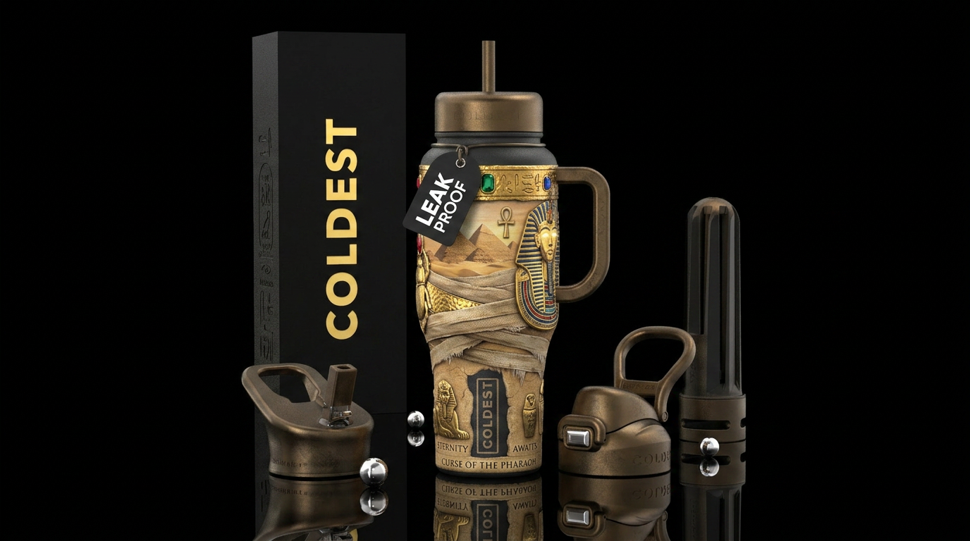 A Mummy-themed Limitless tumbler could be one of t... water bottle design