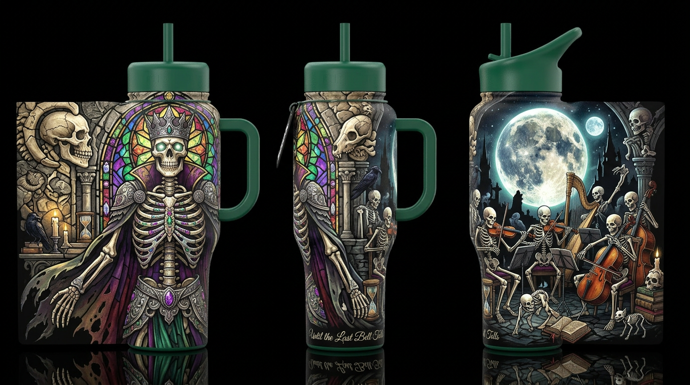 Dance of the Dead Other strong names: Bone Collect... water bottle design