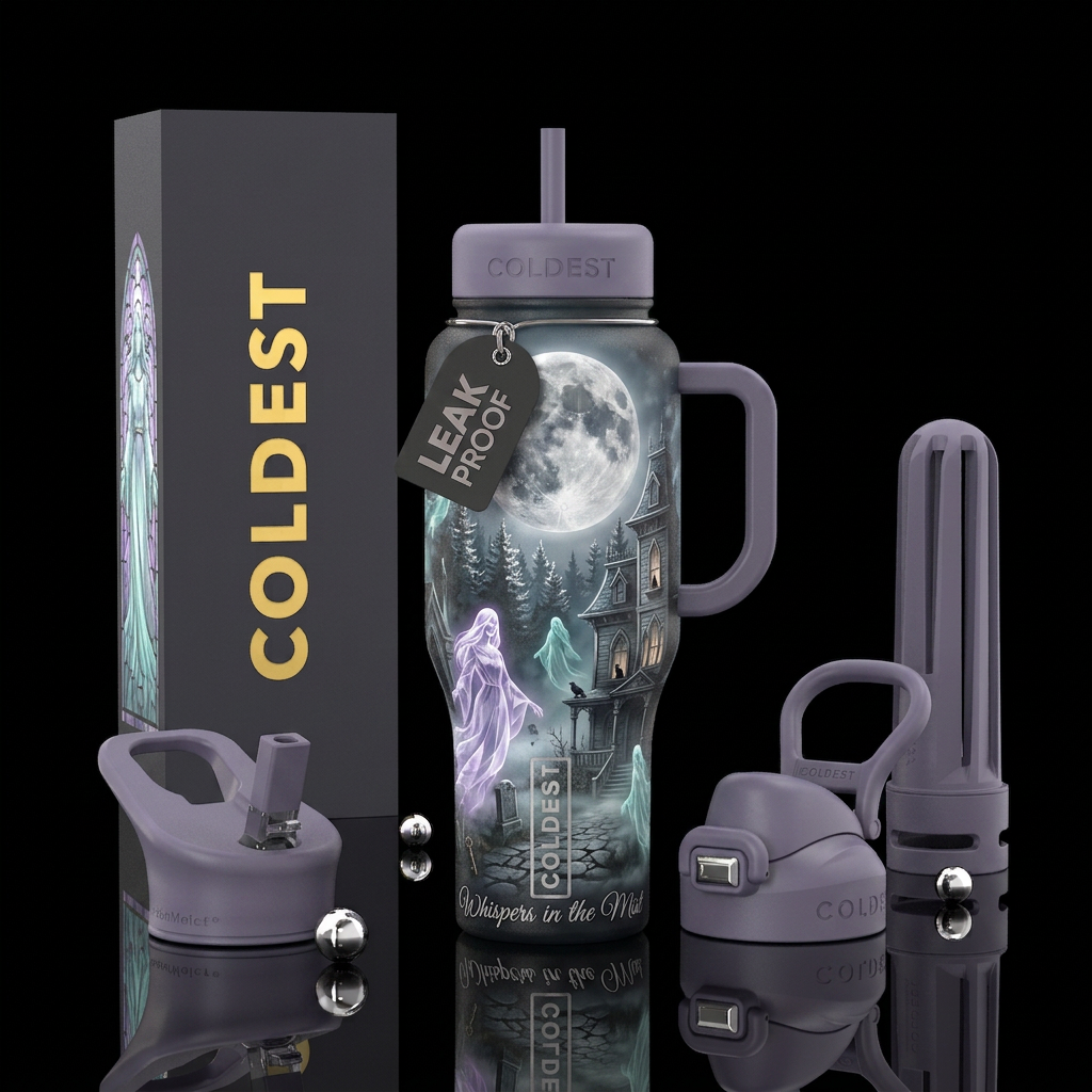 Whispers in the Mist Other strong names: The Haunt... water bottle design