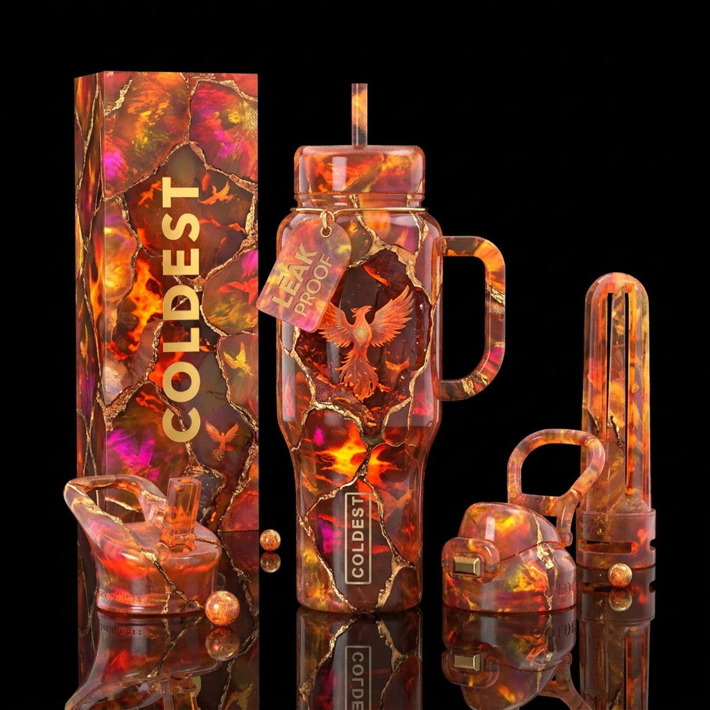 Inferno Opal Other strong names: Heart of the Volc... water bottle design
