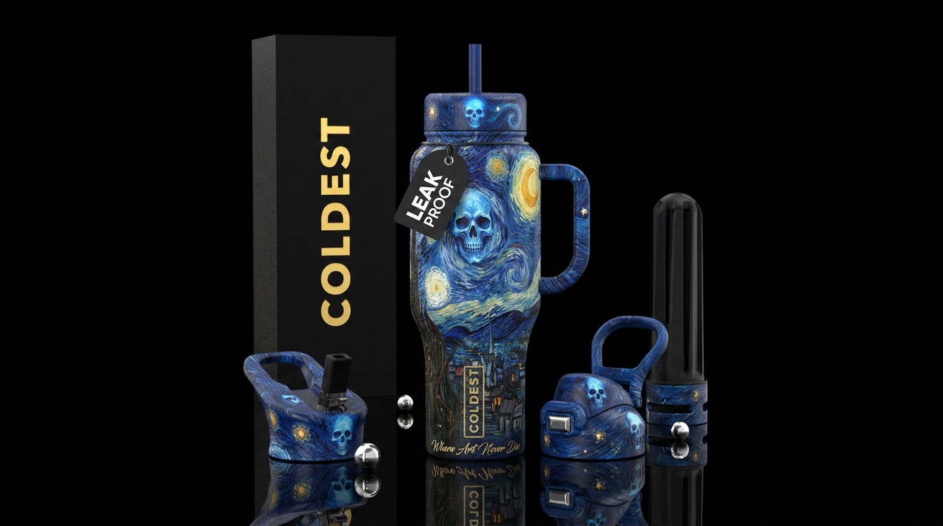 Starry Souls Alternative premium names: Midnight V... water bottle design