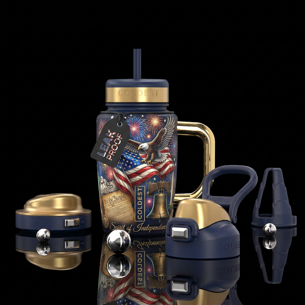 This has the potential to be one of the best patri... water bottle design