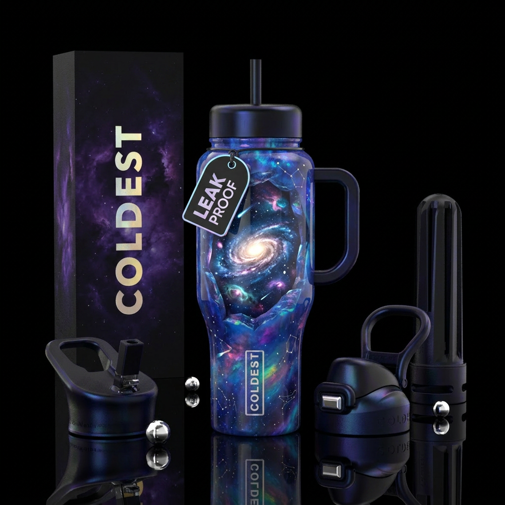 Celestial Opal: Infinity Within Other premium name... water bottle design