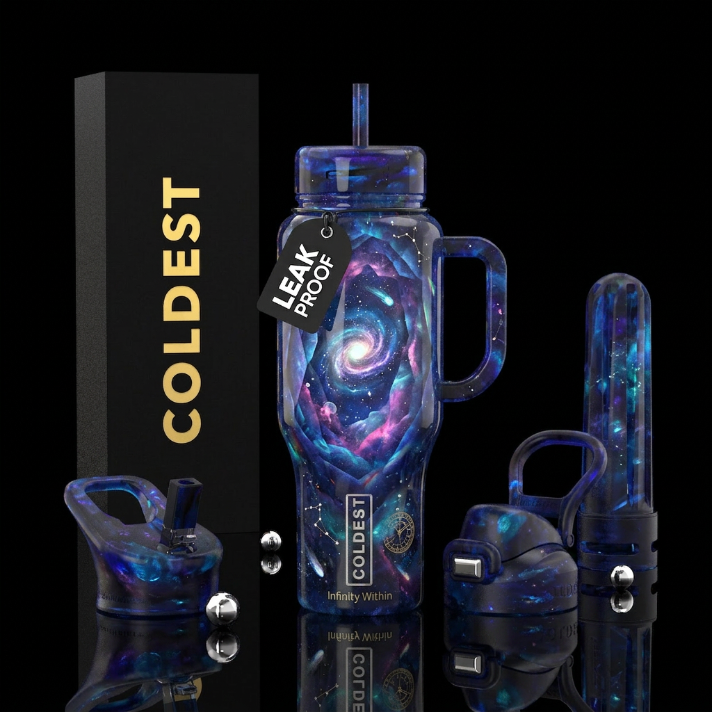 Celestial Opal: Infinity Within Other premium name... water bottle design