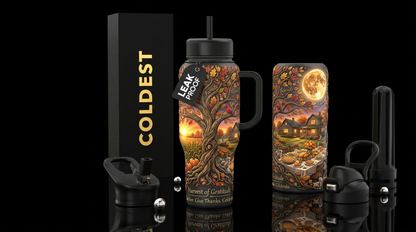 Harvest of Gratitude Other premium names: Autumn G... water bottle design