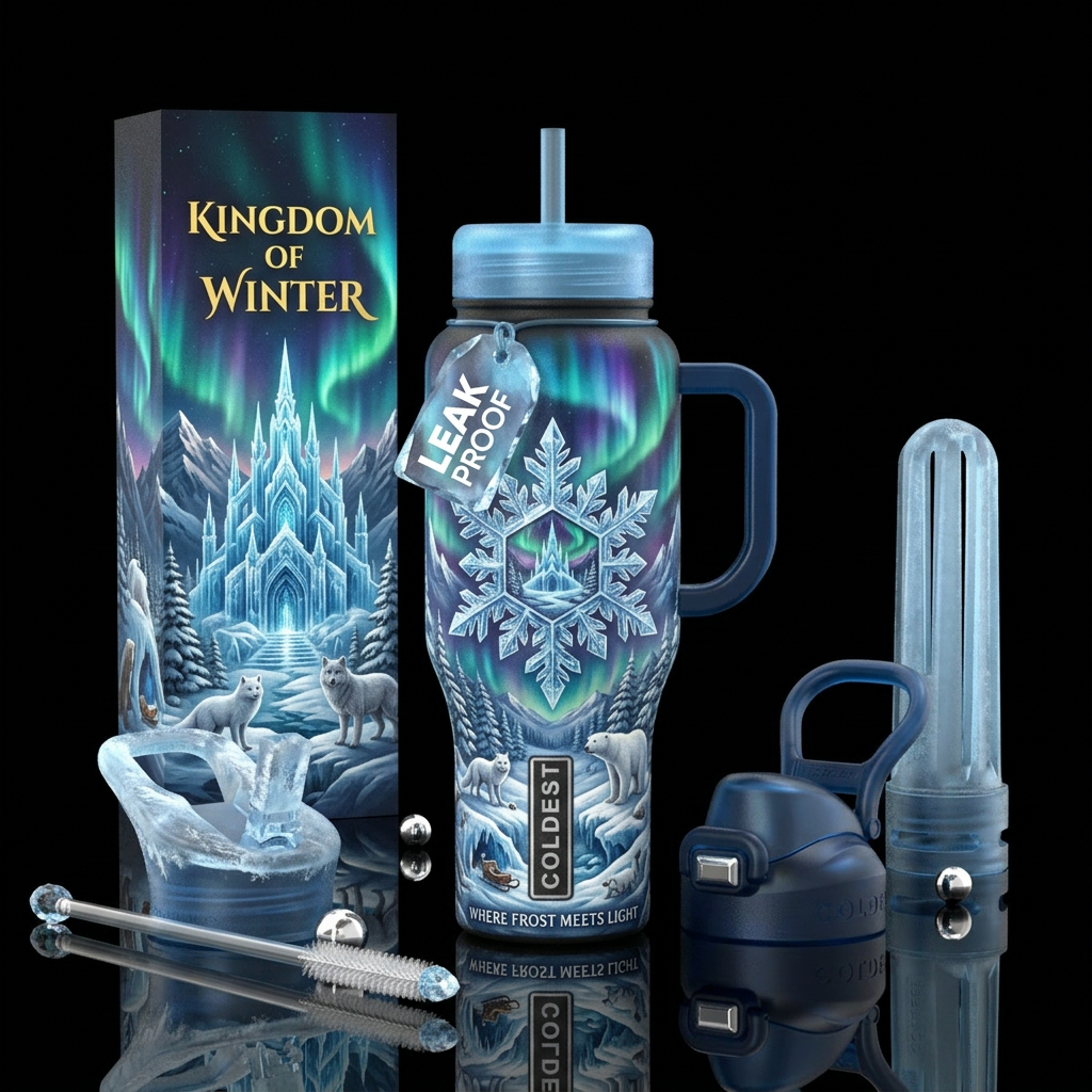 Kingdom of Winter Other premium names: Crown of Ic... water bottle design