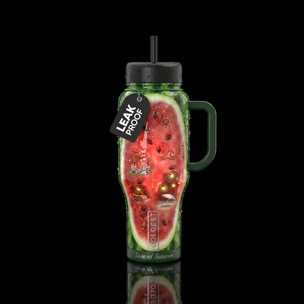 Summer Slice Other premium names: Watermelon Harve... water bottle design
