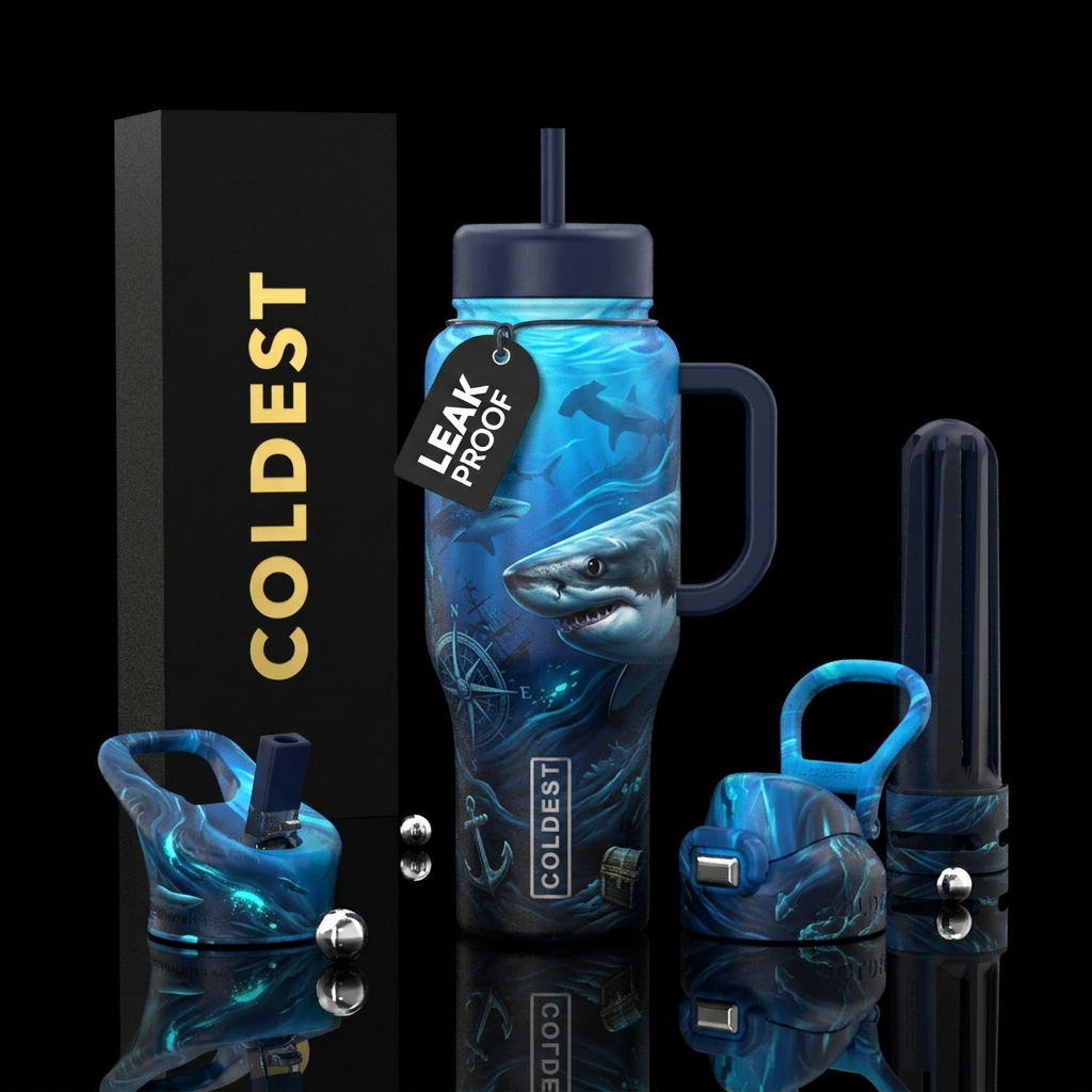 The Great White: Shadow of the Deep Other elite na... water bottle design