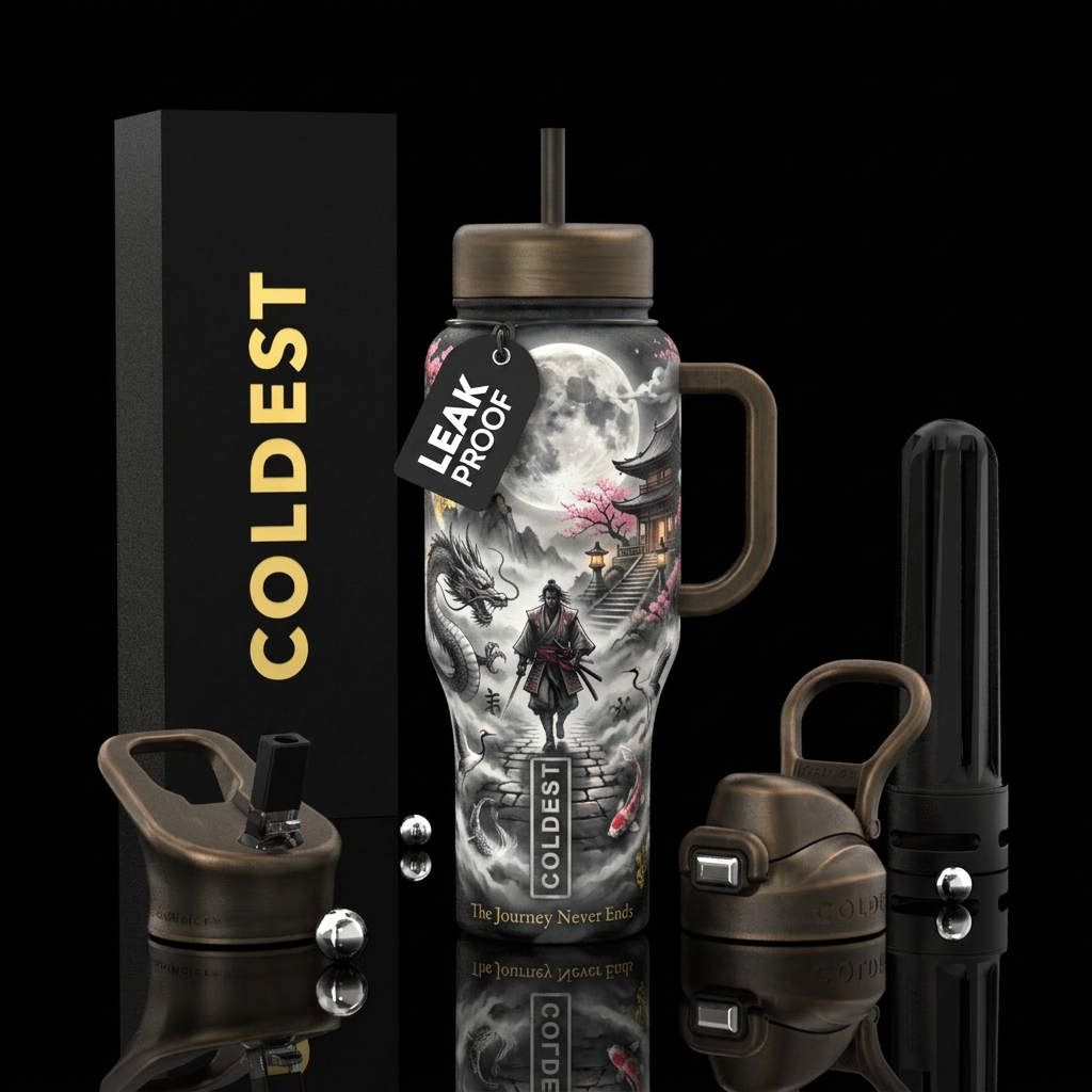 The Samurai's Journey Other premium names: Path of... water bottle design