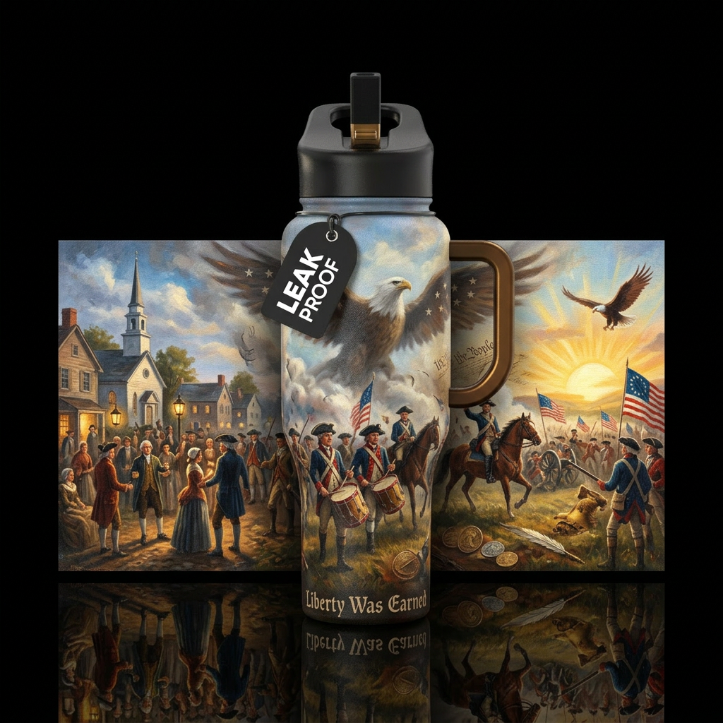 The Birth of Liberty Other powerful names: Forge o... water bottle design