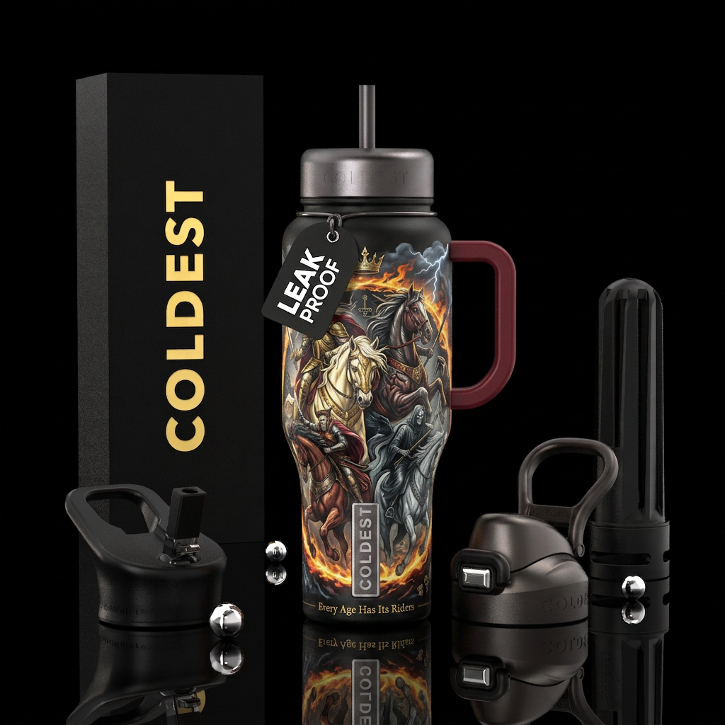 The Four Horsemen: Riders of the End Other elite n... water bottle design