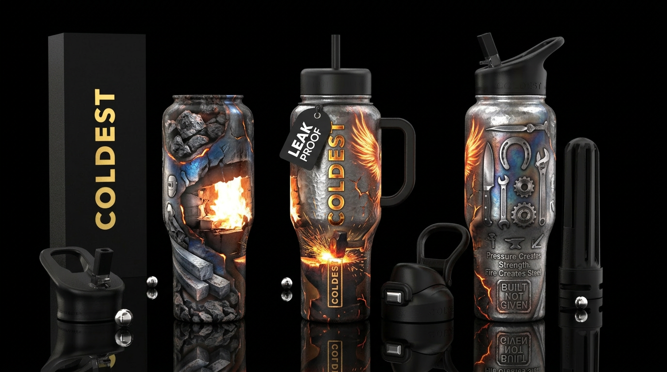 Forged In Fire: Built Not Given Collector Tagline ... water bottle design