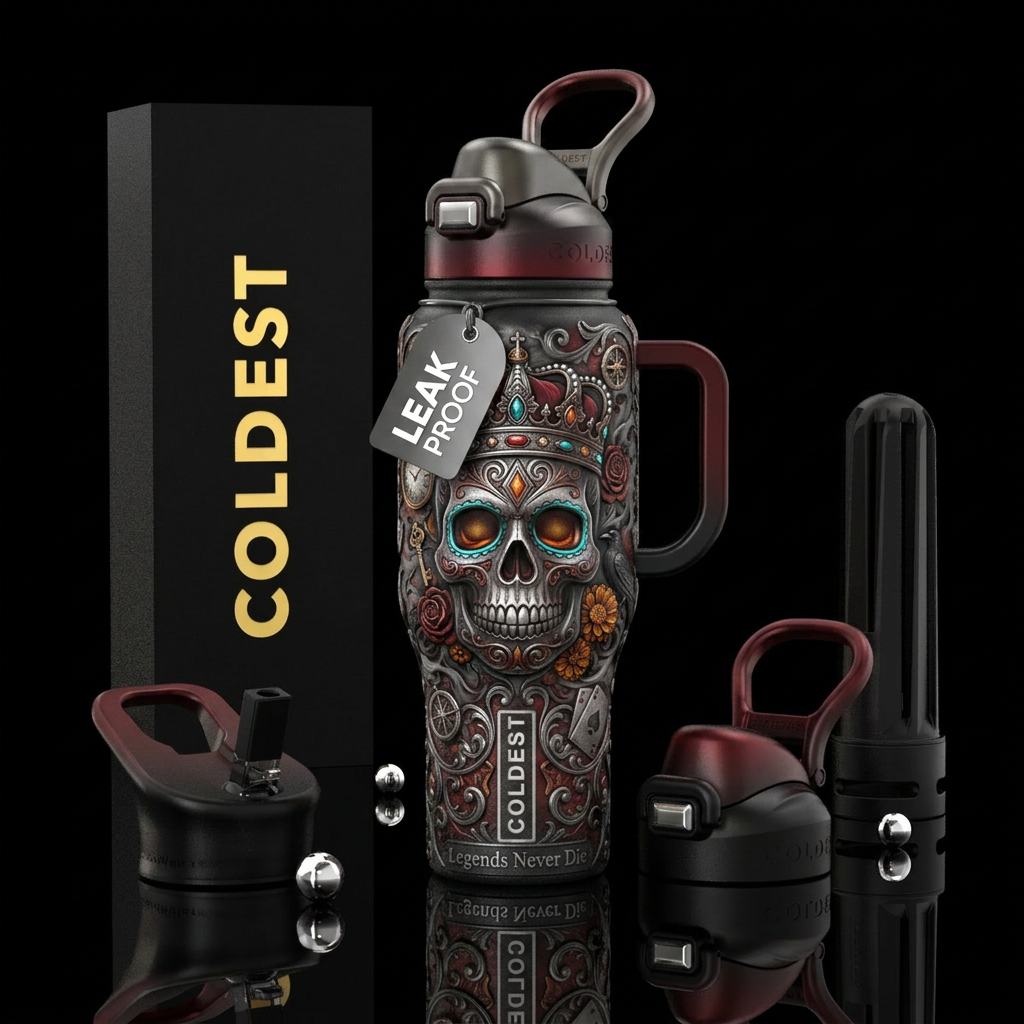 A Sugar Skull collection could be one of the most ... water bottle design