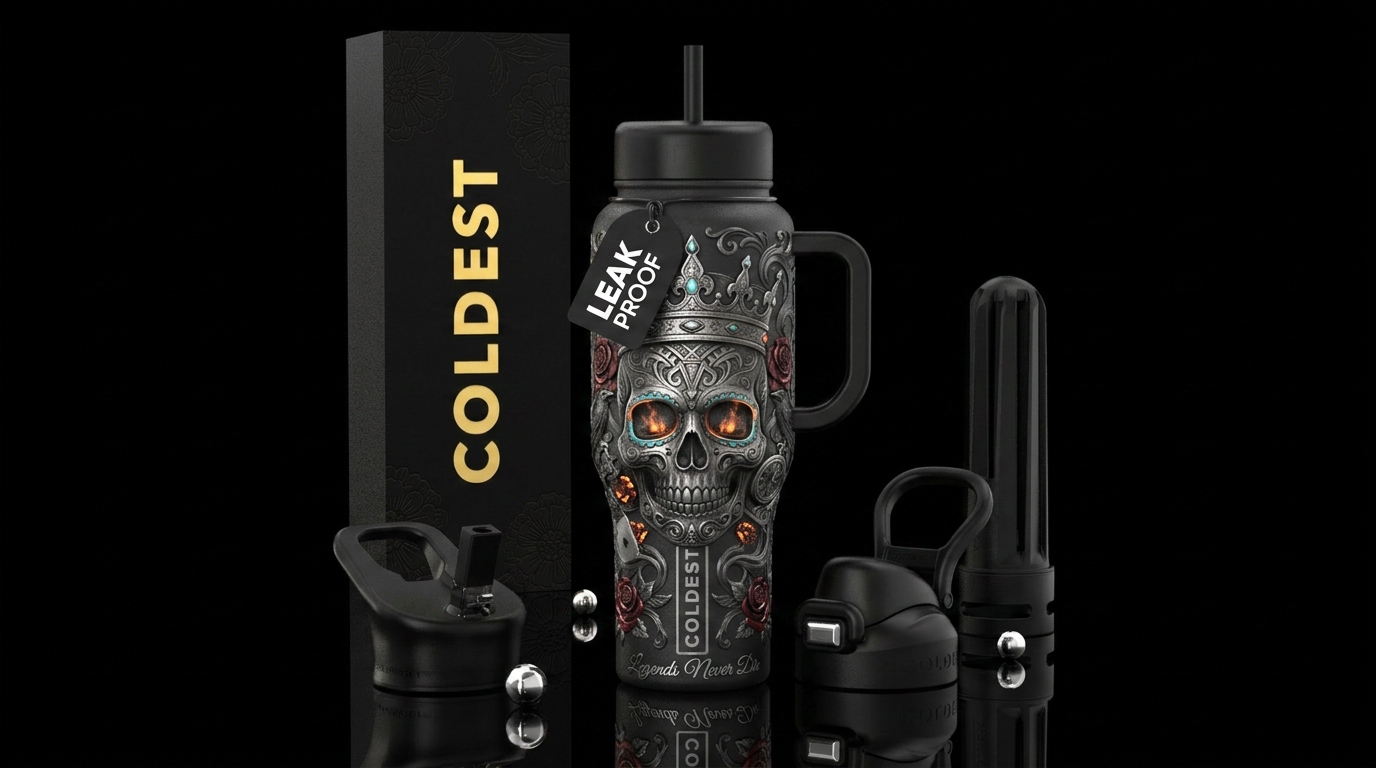 A Sugar Skull collection could be one of the most ... water bottle design