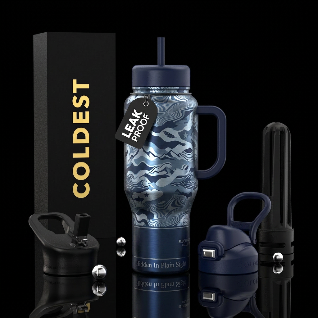 Blue Phantom Camo Other strong names: Arctic Phant... water bottle design