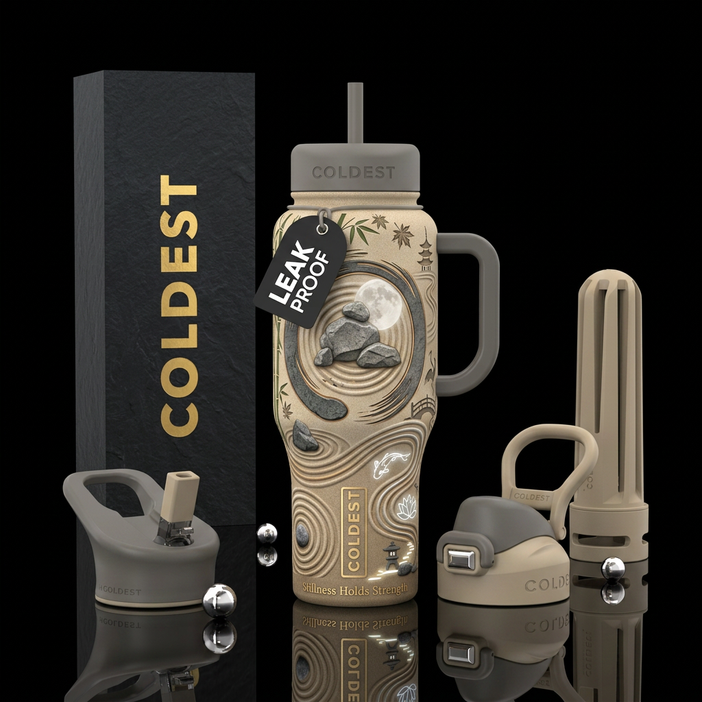 Harmony Other premium names: Zen Serenity Garden o... water bottle design